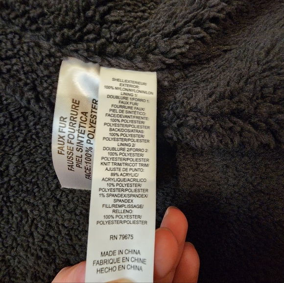 LUCKY Brand Womens Sz L Knee Length Cozy Lined Zip Front Puffer Chocolate NWOT - Picture 9 of 16